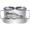 10 oz. White Stainless Steel Coffee Mug Thumbnail