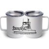 10 oz. White Stainless Steel Coffee Mug Thumbnail