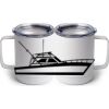 10 oz. White Stainless Steel Coffee Mug Thumbnail