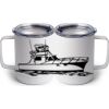 10 oz. White Stainless Steel Coffee Mug Thumbnail
