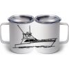 10 oz. White Stainless Steel Coffee Mug Thumbnail