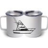 10 oz. White Stainless Steel Coffee Mug Thumbnail
