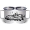 10 oz. White Stainless Steel Coffee Mug Thumbnail