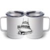 10 oz. White Stainless Steel Coffee Mug Thumbnail