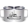 10 oz. White Stainless Steel Coffee Mug Thumbnail