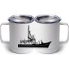 10 oz. White Stainless Steel Coffee Mug Thumbnail
