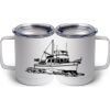 10 oz. White Stainless Steel Coffee Mug Thumbnail