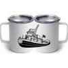 10 oz. White Stainless Steel Coffee Mug Thumbnail