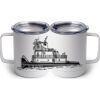 10 oz. White Stainless Steel Coffee Mug Thumbnail