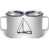 10 oz. White Stainless Steel Coffee Mug Thumbnail