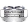 10 oz. White Stainless Steel Coffee Mug Thumbnail