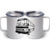 10 oz. White Stainless Steel Coffee Mug Thumbnail