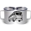 10 oz. White Stainless Steel Coffee Mug Thumbnail