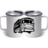 10 oz. White Stainless Steel Coffee Mug Thumbnail