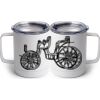 10 oz. White Stainless Steel Coffee Mug Thumbnail