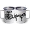 10 oz. White Stainless Steel Coffee Mug Thumbnail
