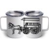 10 oz. White Stainless Steel Coffee Mug Thumbnail