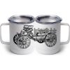 10 oz. White Stainless Steel Coffee Mug Thumbnail