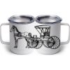 10 oz. White Stainless Steel Coffee Mug Thumbnail