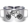 10 oz. White Stainless Steel Coffee Mug Thumbnail