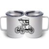10 oz. White Stainless Steel Coffee Mug Thumbnail
