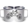 10 oz. White Stainless Steel Coffee Mug Thumbnail