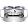 10 oz. White Stainless Steel Coffee Mug Thumbnail