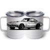 10 oz. White Stainless Steel Coffee Mug Thumbnail