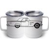 10 oz. White Stainless Steel Coffee Mug Thumbnail