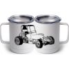 10 oz. White Stainless Steel Coffee Mug Thumbnail