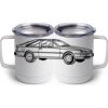 10 oz. White Stainless Steel Coffee Mug Thumbnail