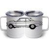 10 oz. White Stainless Steel Coffee Mug Thumbnail