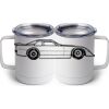 10 oz. White Stainless Steel Coffee Mug Thumbnail