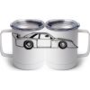 10 oz. White Stainless Steel Coffee Mug Thumbnail