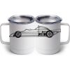 10 oz. White Stainless Steel Coffee Mug Thumbnail