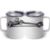 10 oz. White Stainless Steel Coffee Mug Thumbnail