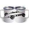 10 oz. White Stainless Steel Coffee Mug Thumbnail