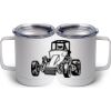 10 oz. White Stainless Steel Coffee Mug Thumbnail