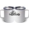 10 oz. White Stainless Steel Coffee Mug Thumbnail