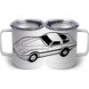 10 oz. White Stainless Steel Coffee Mug Thumbnail