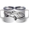 10 oz. White Stainless Steel Coffee Mug Thumbnail