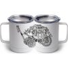 10 oz. White Stainless Steel Coffee Mug Thumbnail