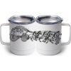 10 oz. White Stainless Steel Coffee Mug Thumbnail