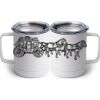 10 oz. White Stainless Steel Coffee Mug Thumbnail