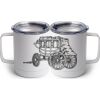 10 oz. White Stainless Steel Coffee Mug Thumbnail