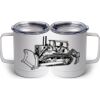 10 oz. White Stainless Steel Coffee Mug Thumbnail