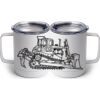 10 oz. White Stainless Steel Coffee Mug Thumbnail