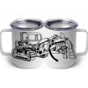 10 oz. White Stainless Steel Coffee Mug Thumbnail