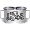 10 oz. White Stainless Steel Coffee Mug Thumbnail