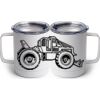 10 oz. White Stainless Steel Coffee Mug Thumbnail